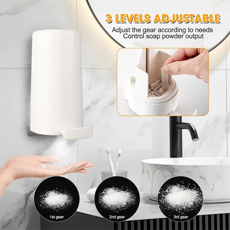 Wall-Mounted Plastic Hard Soap Grinder Dispenser No-Drill Bar Soap Shaver and Dispenser Waterproof Bathroom Accessory for Home
